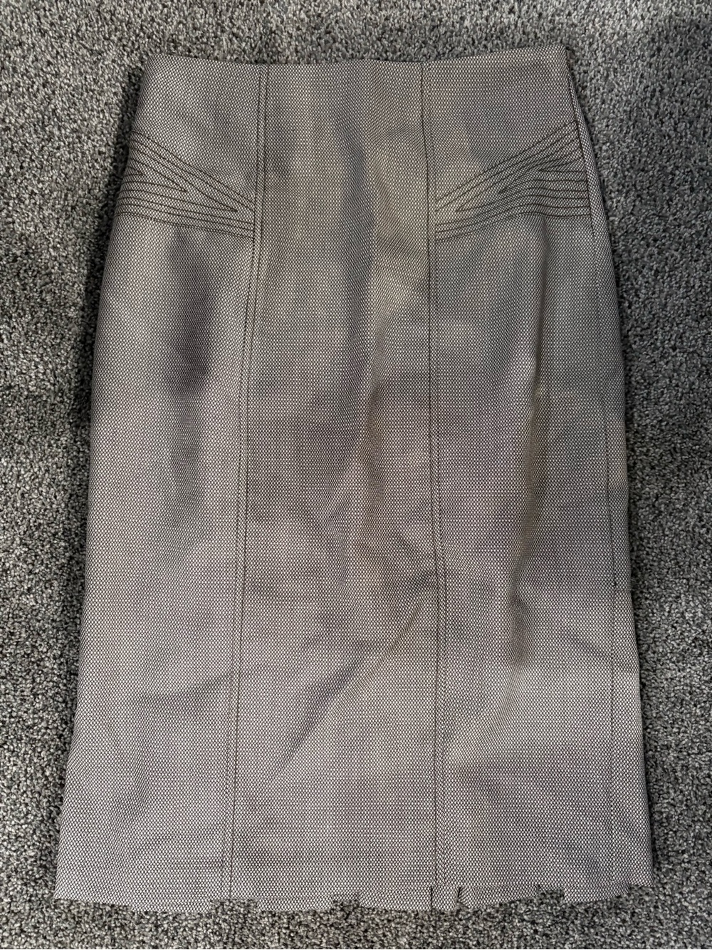 XOXO Gray Textured Pencil Skirt